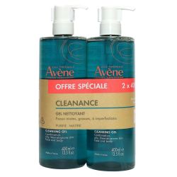 Avene Cleanance Gel Nettoyant 400ml X2