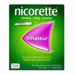 Nicorette Inhaleur 10Mg Cart Inh Bucc 6+Étui