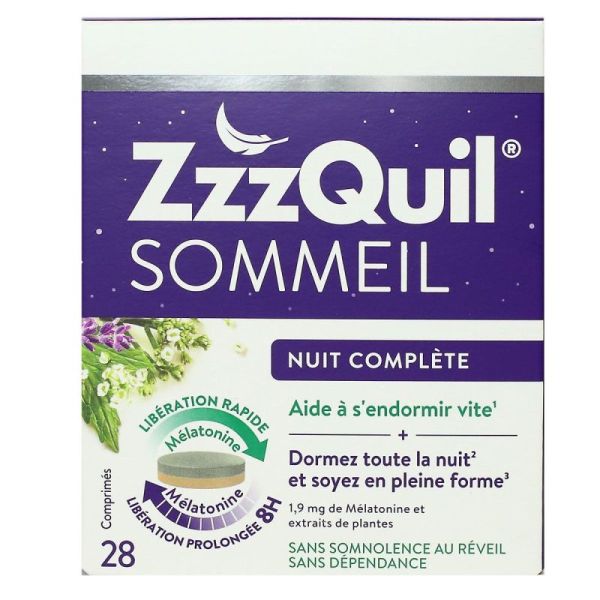 Zzzquil Sommeil Nuit Complete Comprime 28