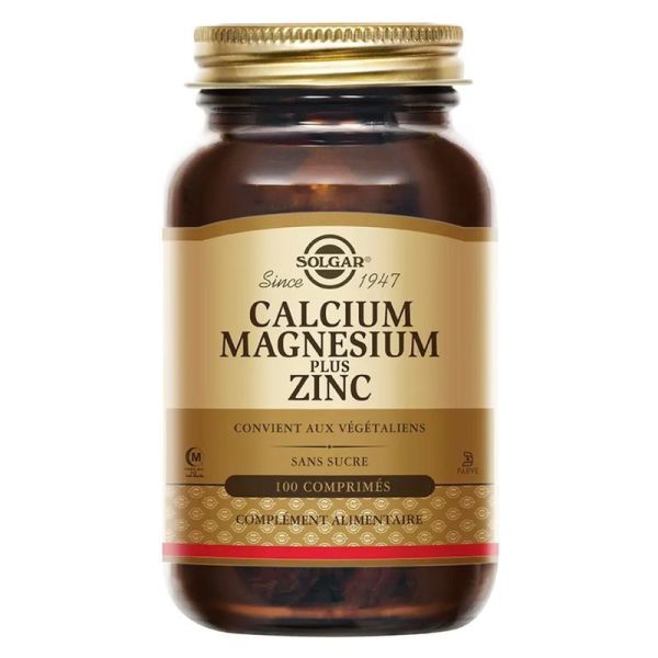 Solgar Calcium Magnesium Plus Zinc Comprime 100