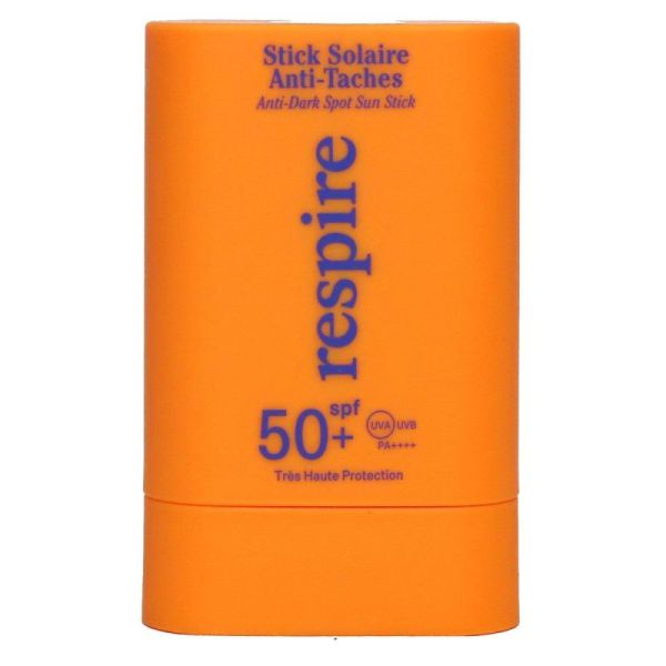 RESPIRE SOLAIRE STICK ANTI TACHES SPF 50+ 15GR