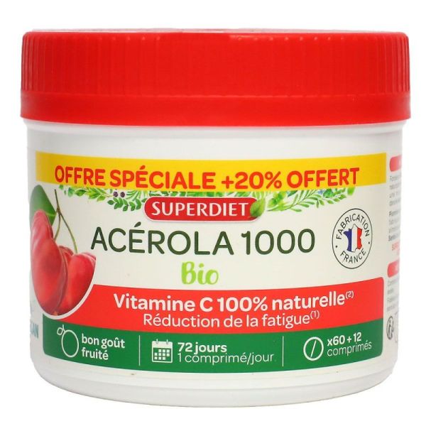 Superdiet Acerol1000 Bio Max Cpr60