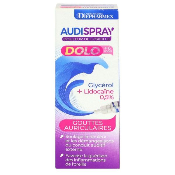 Cooper Audispray Dolo +6mois Douleur Oreille Goutte 7g