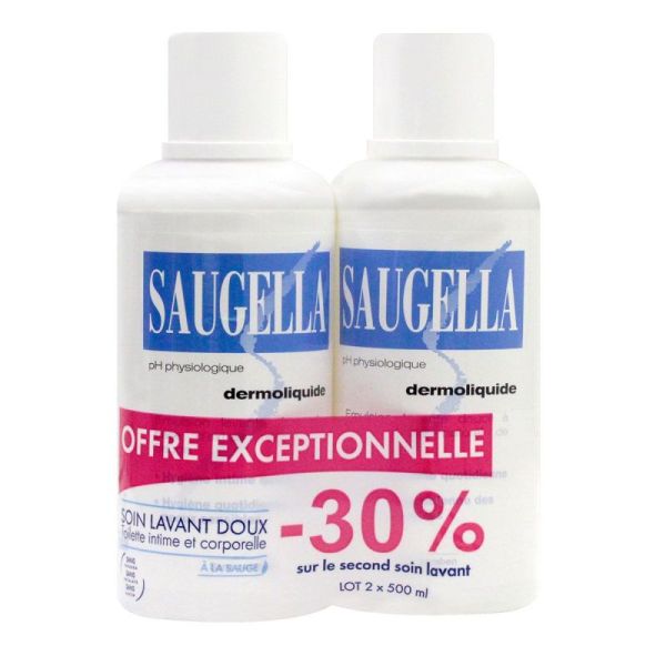Saugella Dermoliquide 500Ml X2