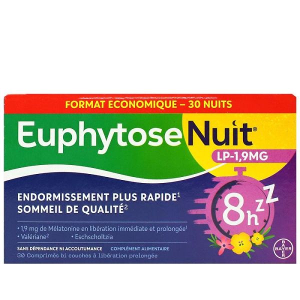 EUPHYTOSE NUIT LP 1,9MG CPR 30