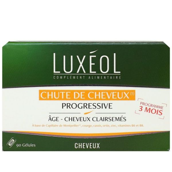 Luxeol Chute De Cheveux Progressive 3mois Gelule 90