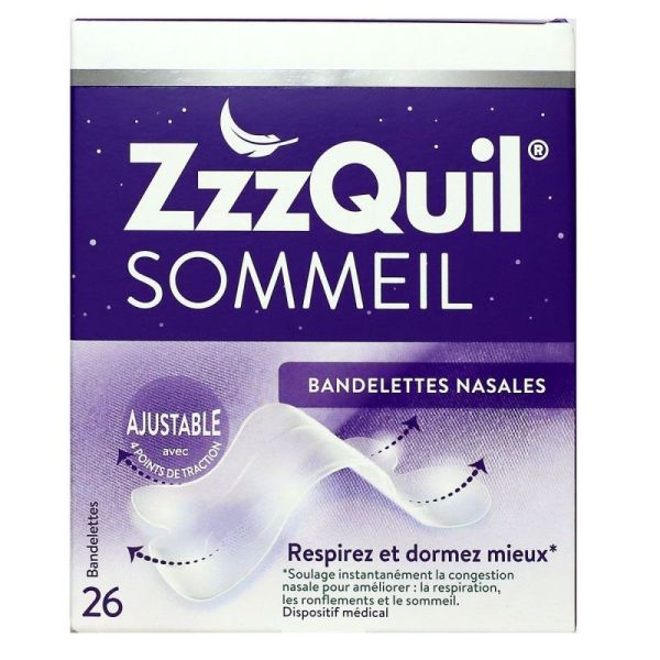 Zzzquil Sommeil Bandelette Nasale X26