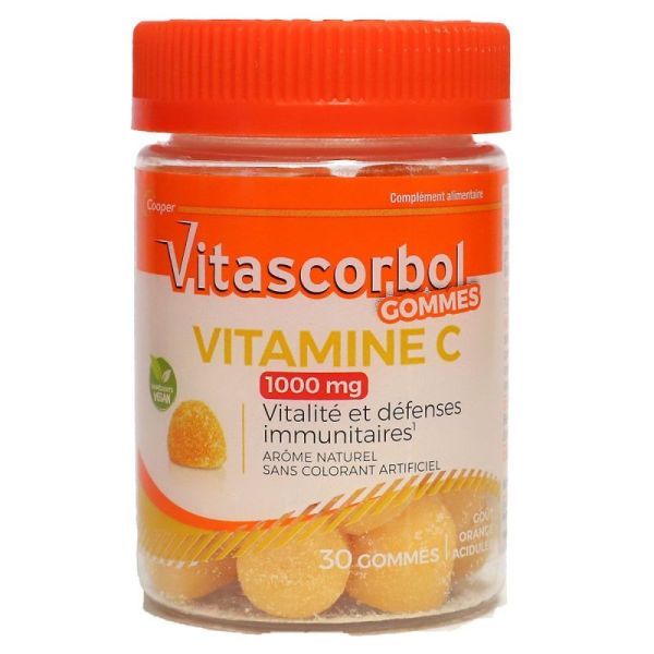 VITASCORBOL GOMMES VITC 1000MG 30