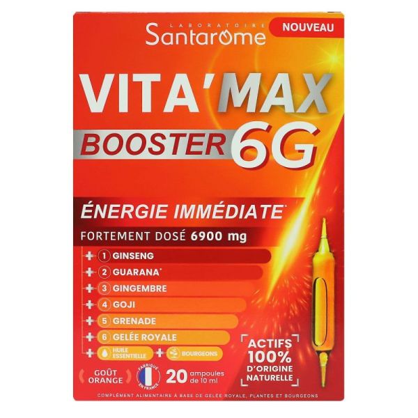 Santarome Vita'max Booster 6g (20 Ampoules)