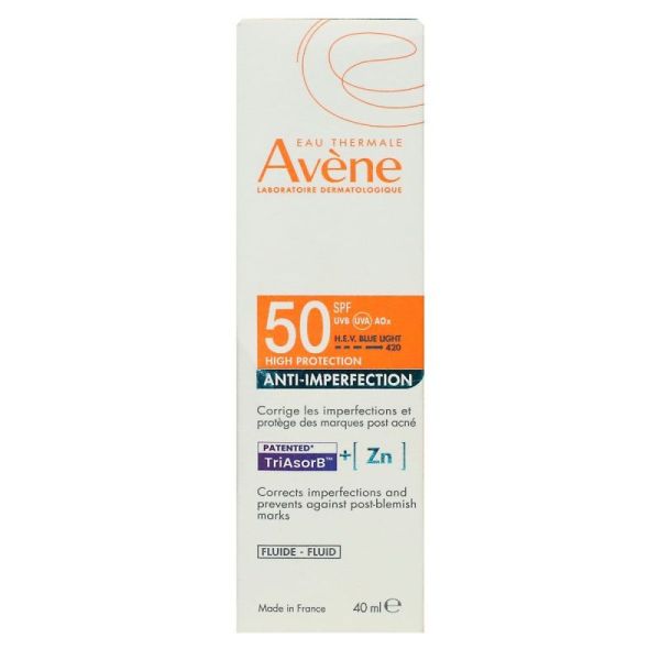 AVENE SOL SPF50 A/IMPERFECT 40ML