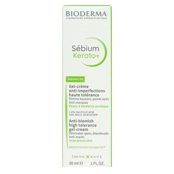 Bioderma Sebium Kerato+ Gel Creme Antiimperfections 30ml